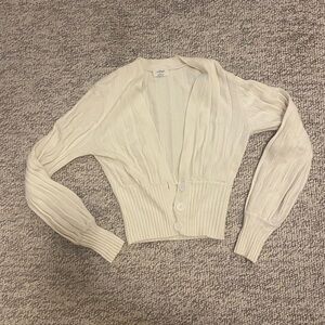 Wilfred Cream Ribbed Cardigan